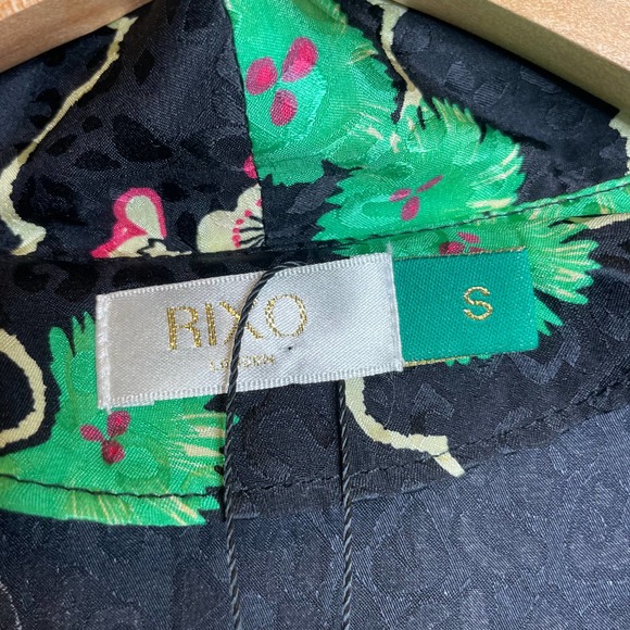 Rixo Stella Dress Black Cherry Blossom - Picture 4 of 7